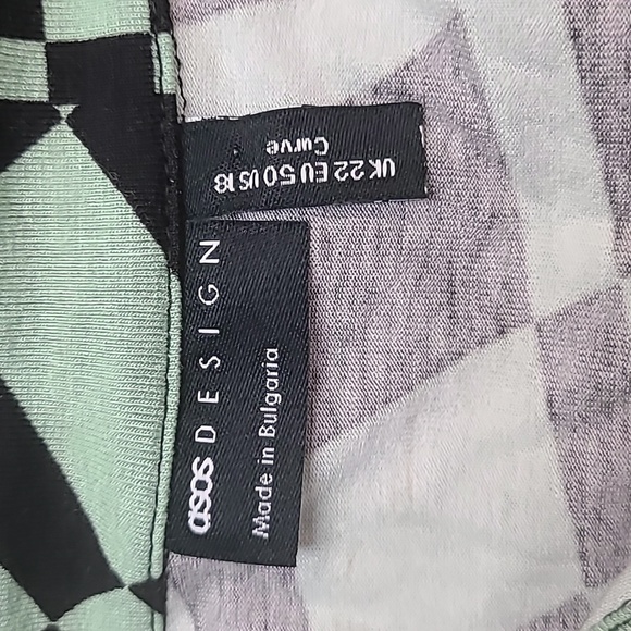 Asos Design Bell Sleeve Collar Button Down Size 18 - Picture 6 of 6